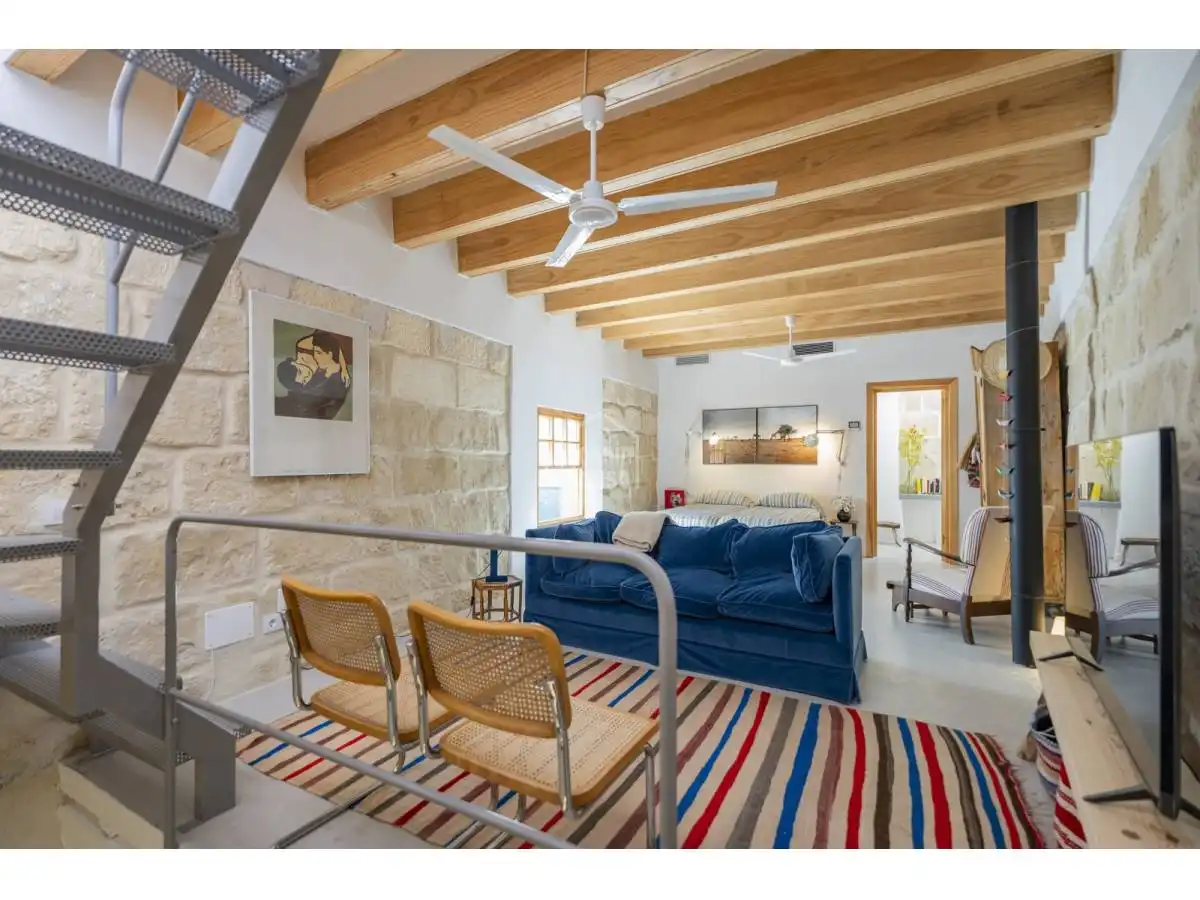 Sala de estar de Apartamento en venta en Alaior con Calefacción, Terraza y Amueblado