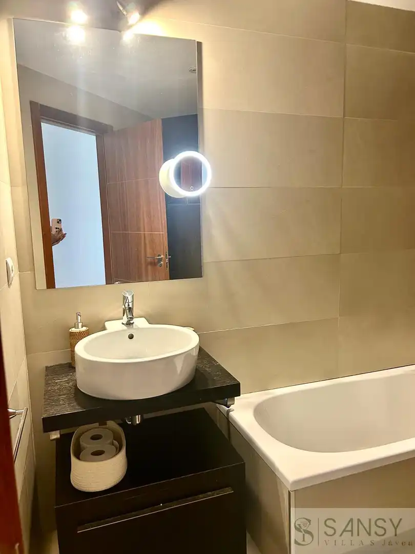 Bany de Apartament de lloguer en Jávea / Xàbia amb Aire condicionat, Calefacció i Terrassa