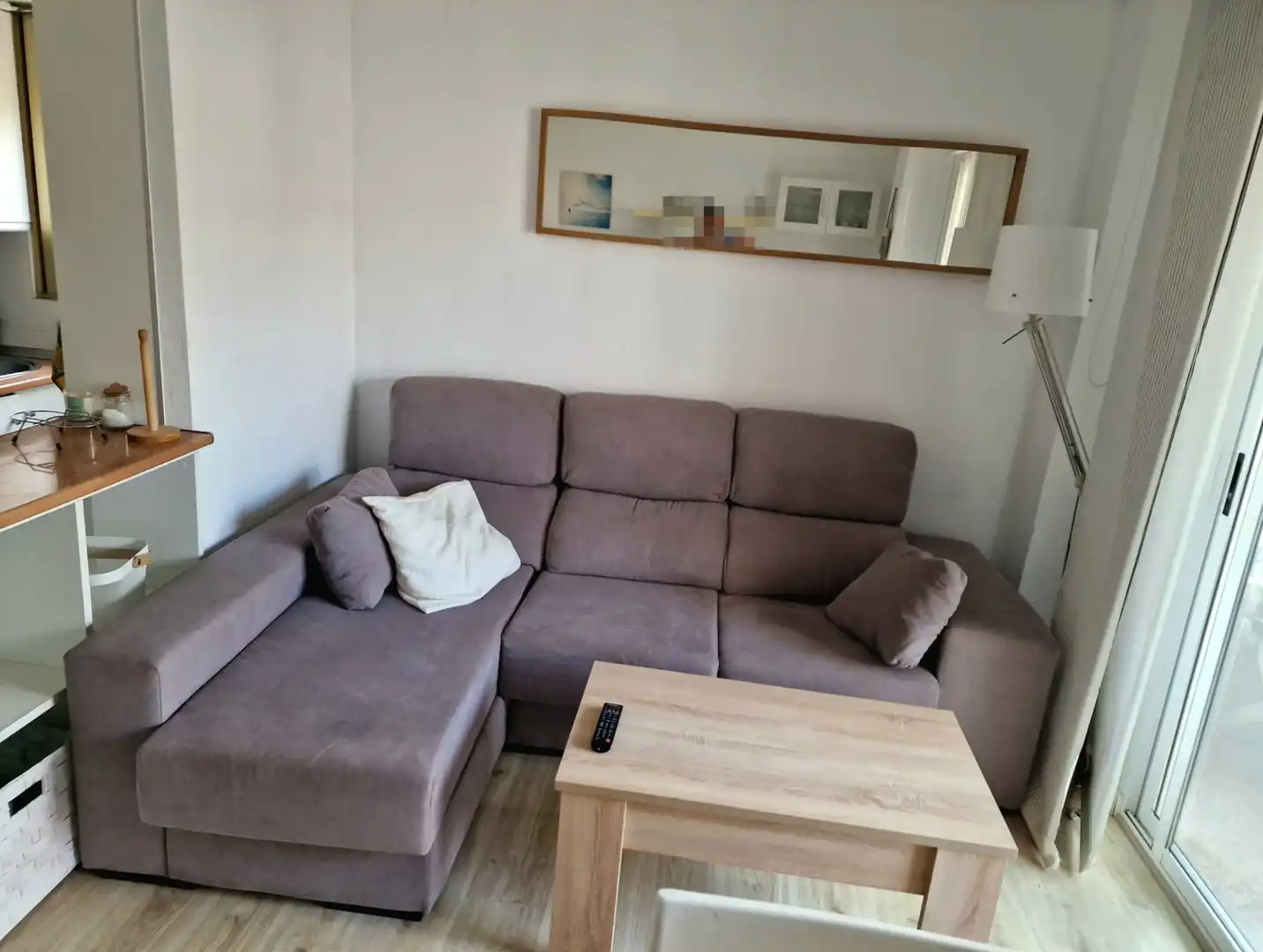 Sala d'estar de Pis en venda en Santa Pola amb Parquet, Terrassa i Moblat