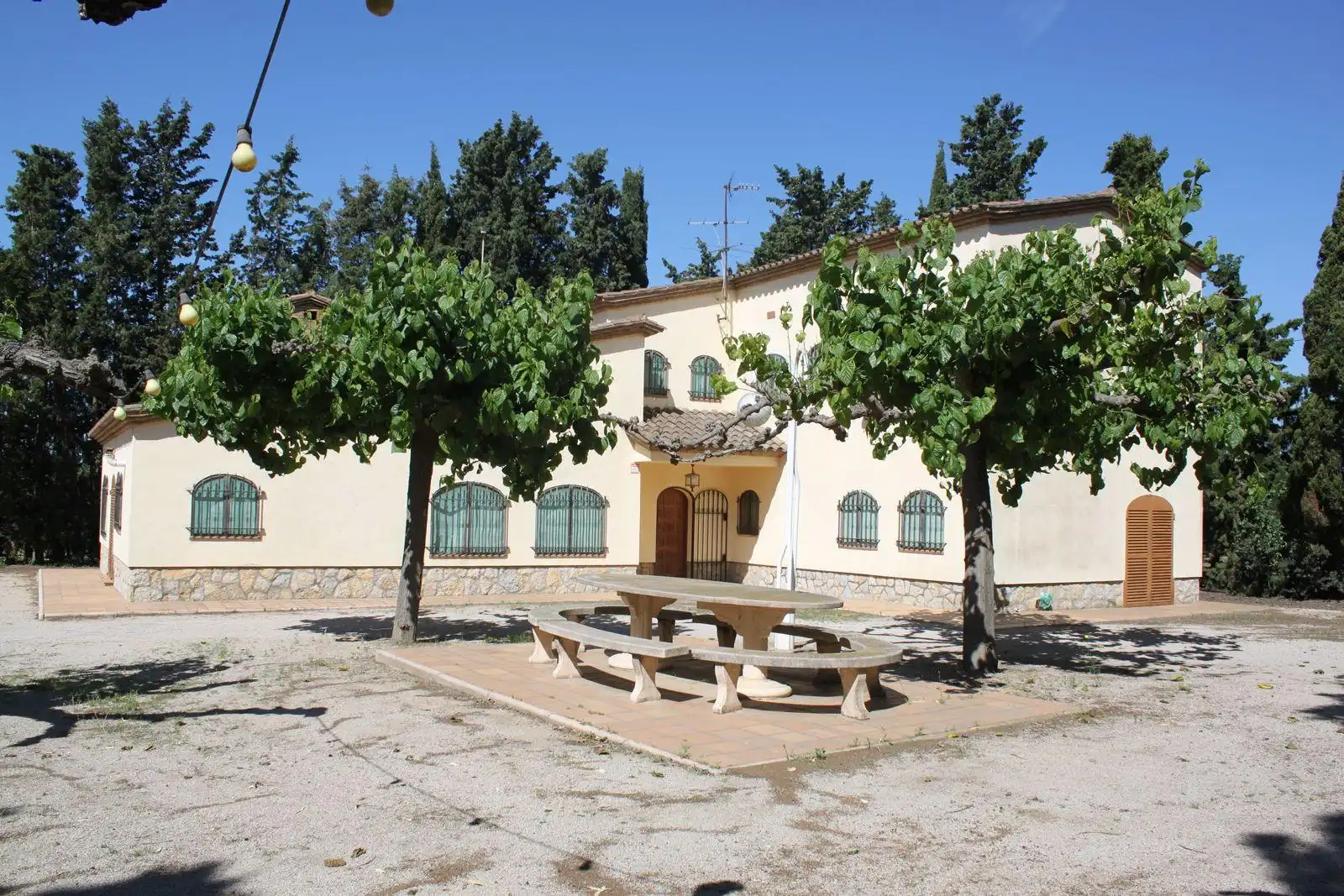 Vista exterior de Finca rústica en venda en Riudoms amb Calefacció, Jardí privat i Piscina