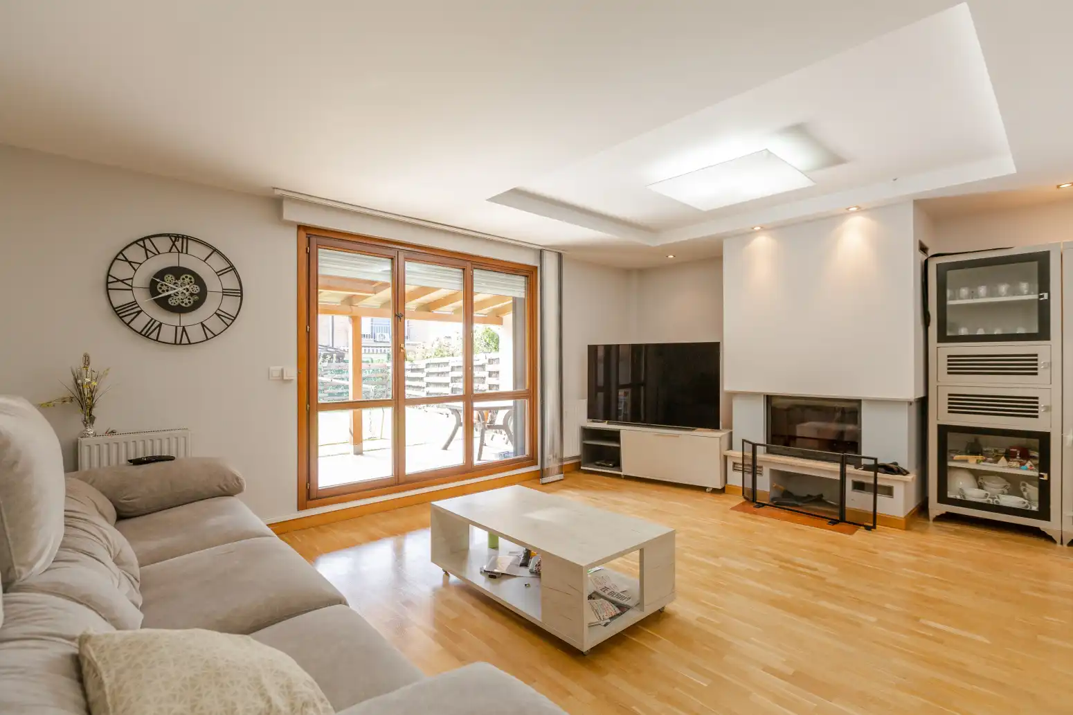 Living room of Detached homes for sale in Berrioplano / Berriobeiti  with Heating, Terrace and Furnished