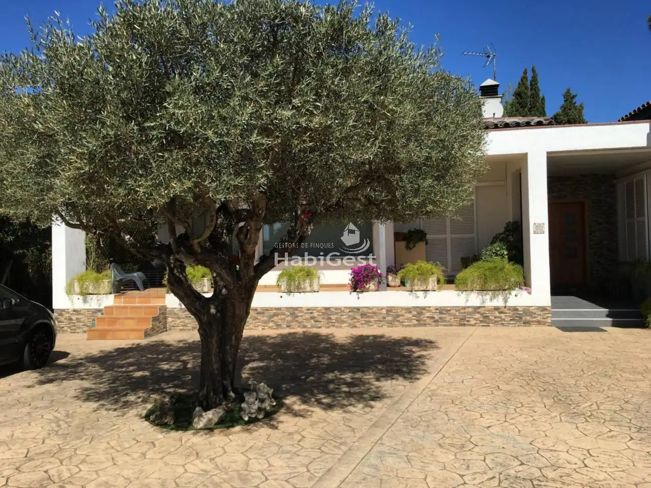 Vista exterior de Casa o chalet en venta en Fontcoberta con Jardín privado, Terraza y Piscina