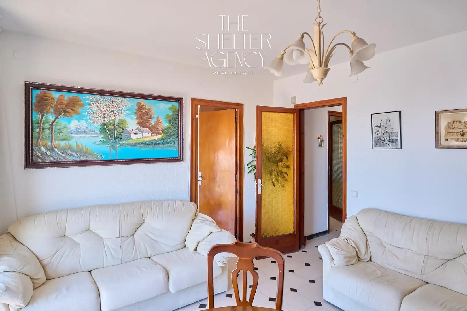 Sala de estar de Ático en venta en Sitges con Calefacción y Terraza