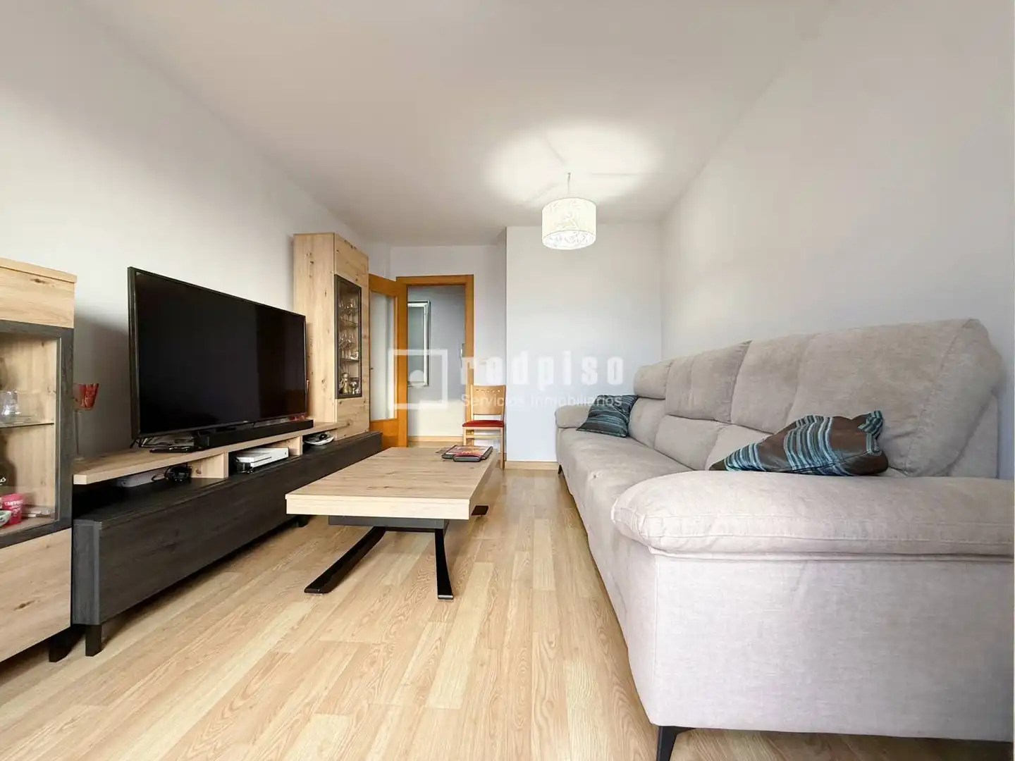 Wohnzimmer von Wohnung zum Verkauf in Rincón de la Victoria mit Klimaanlage, Privatgarten und Terrasse