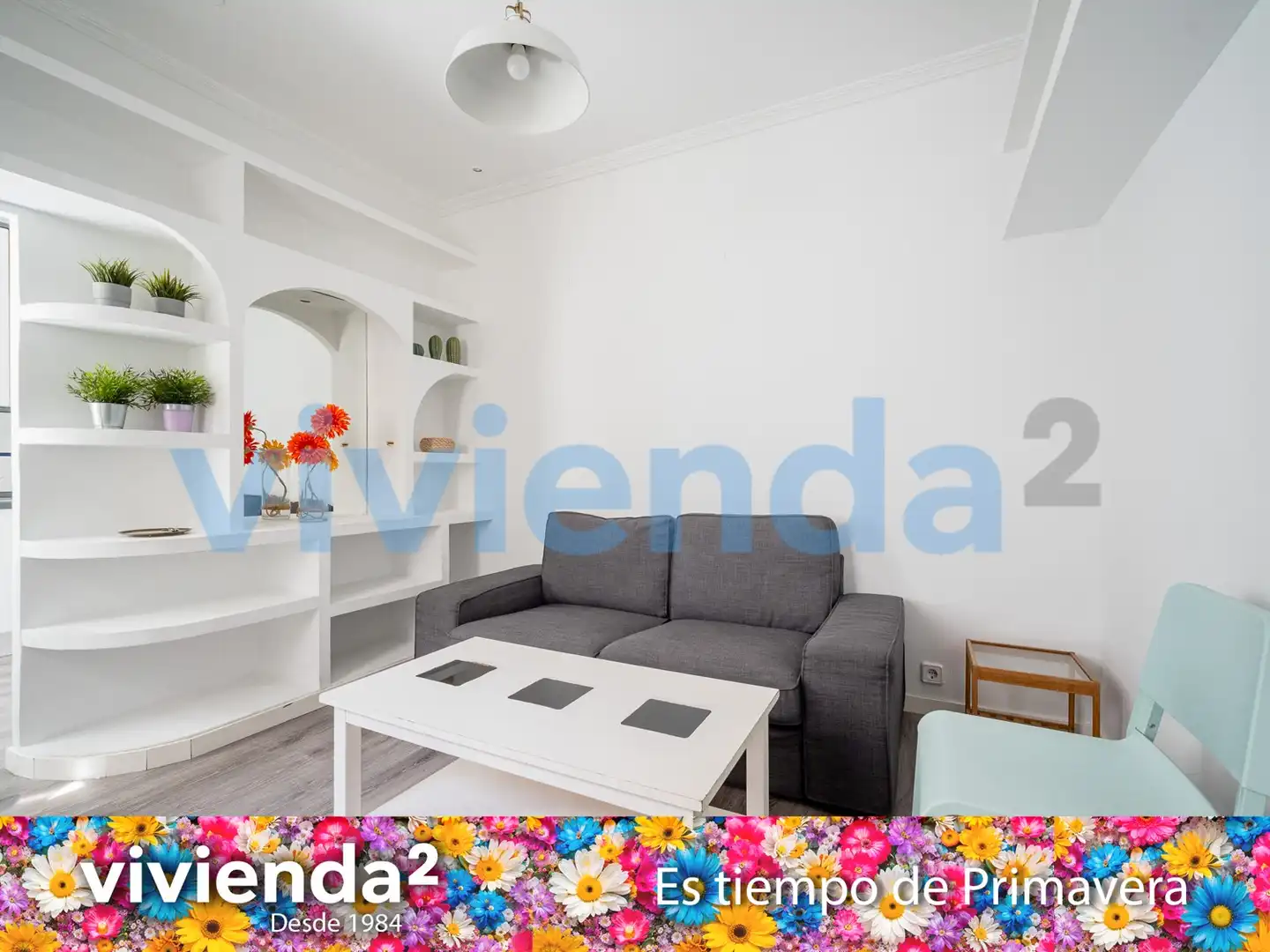 Sala de estar de Piso en venta en  Madrid Capital con Aire acondicionado, Calefacción y Amueblado