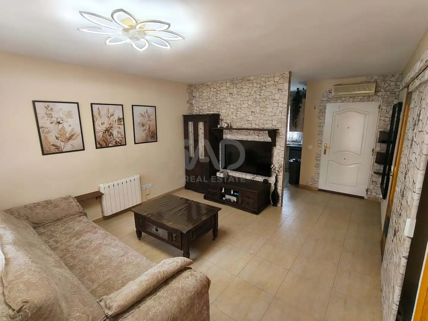 Sala de estar de Casa adosada en venta en Calera y Chozas con Aire acondicionado y Calefacción