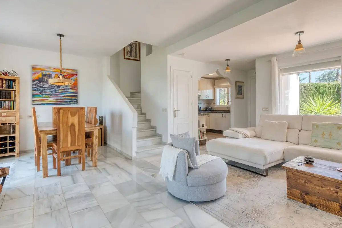 Living room of Detached homes for sale in Manilva  with Air Conditioner, Terrace and Community pool