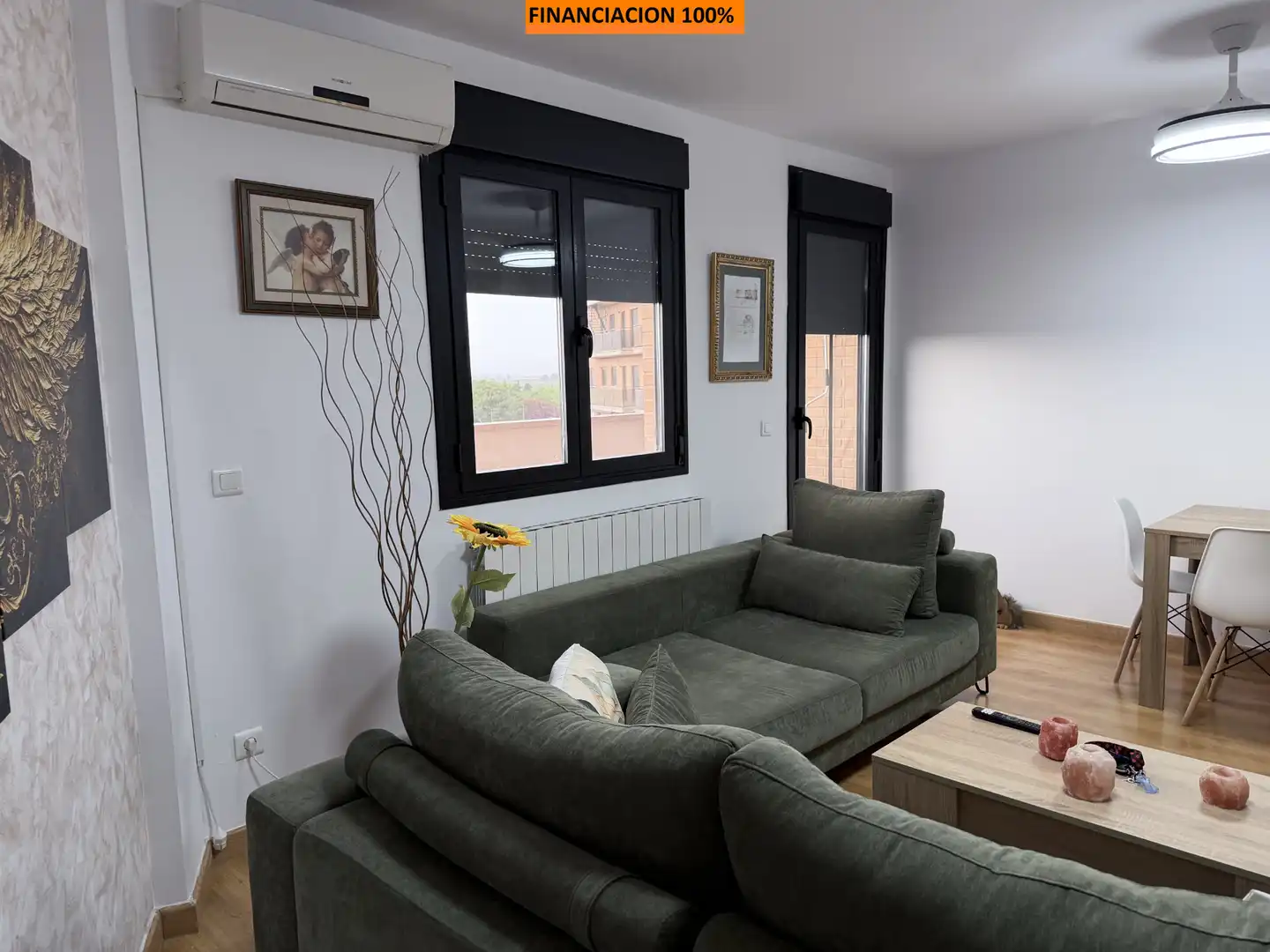 Sala de estar de Dúplex en venta en Zaragoza con Aire acondicionado, Calefacción y Terraza