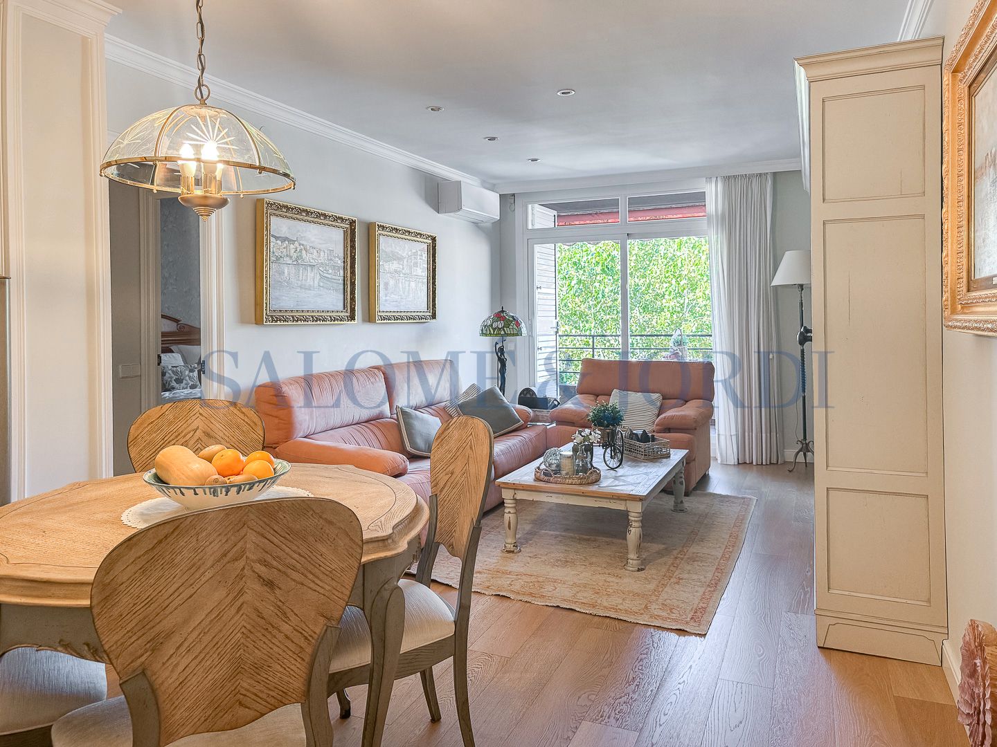 Sala de estar de Piso en venta en Vilassar de Mar con Aire acondicionado, Calefacción y Parquet