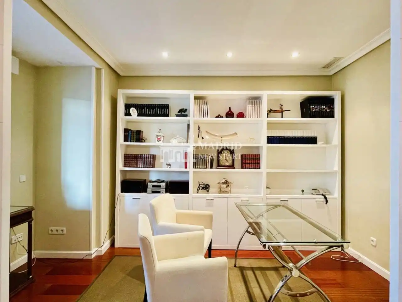 Wohnzimmer von Wohnung zur Miete in Madrid mit Klimaanlage, Heizung und Parkett