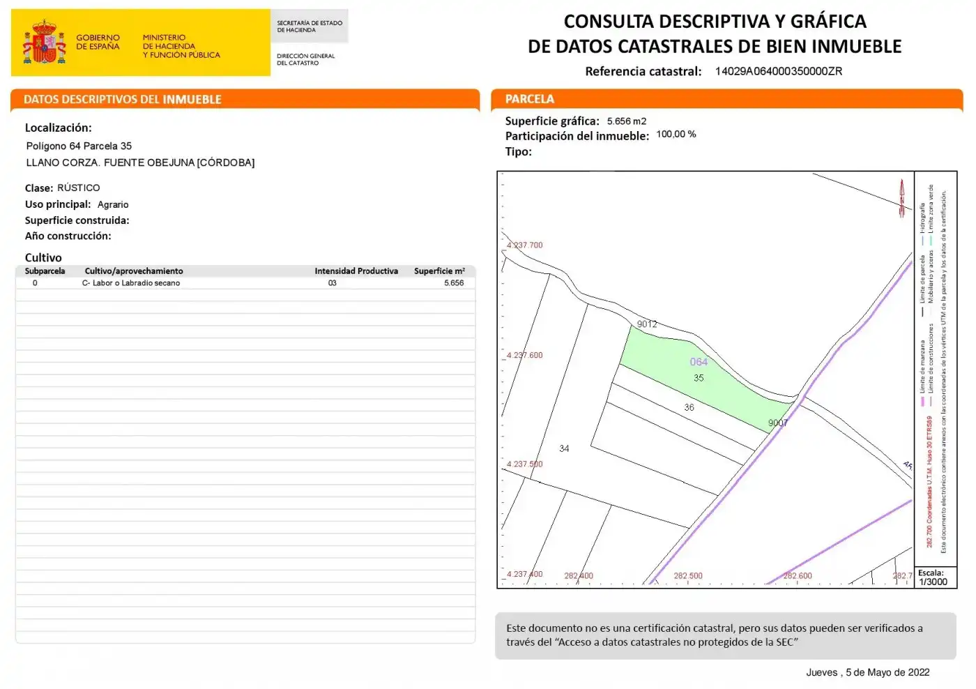 Terreny residencial en venda a Fuente Obejuna, imagen 3