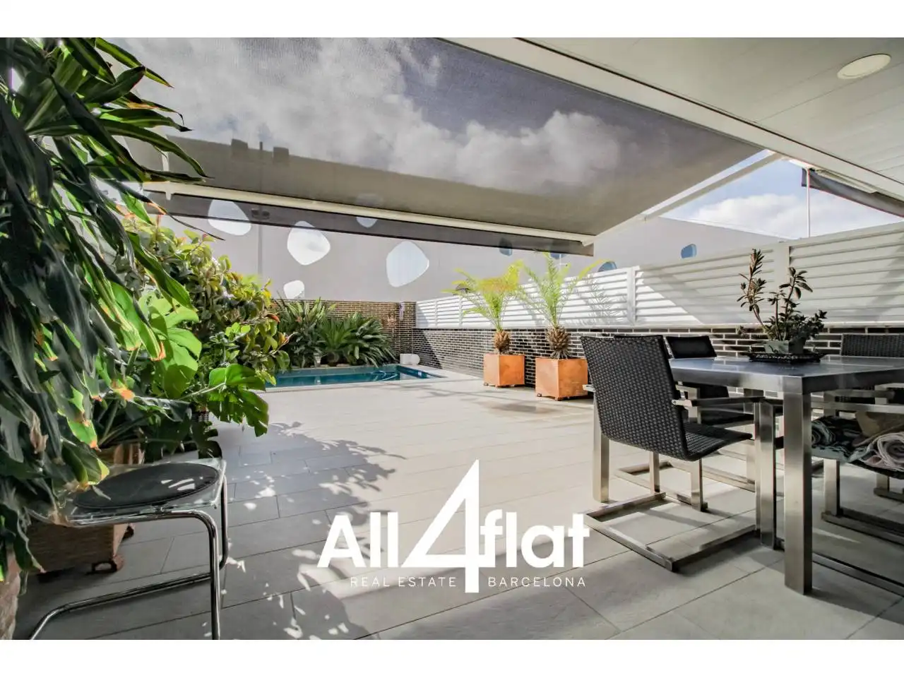Terraza de Casa o chalet de alquiler en L'Hospitalet de Llobregat con Aire acondicionado, Calefacción y Jardín privado