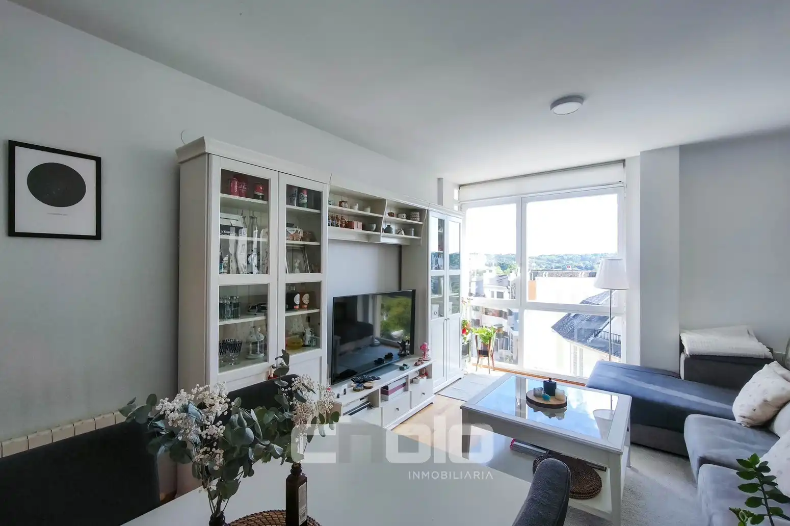 Sala de estar de Piso en venta en Lugo con Calefacción, Trastero y Amueblado