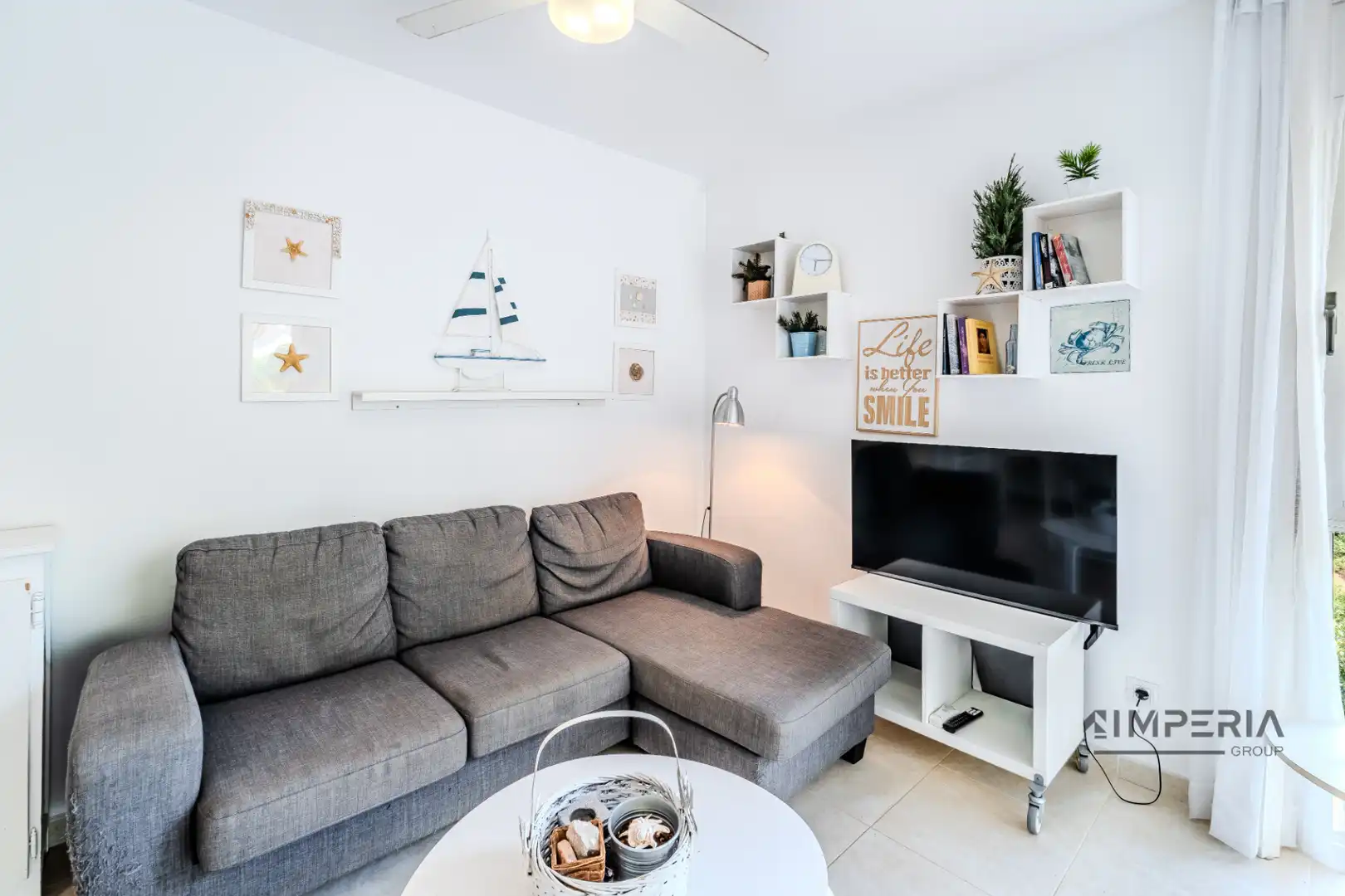 Wohnzimmer von Wohnung zum Verkauf in L'Ametlla de Mar  mit Klimaanlage, Heizung und Terrasse