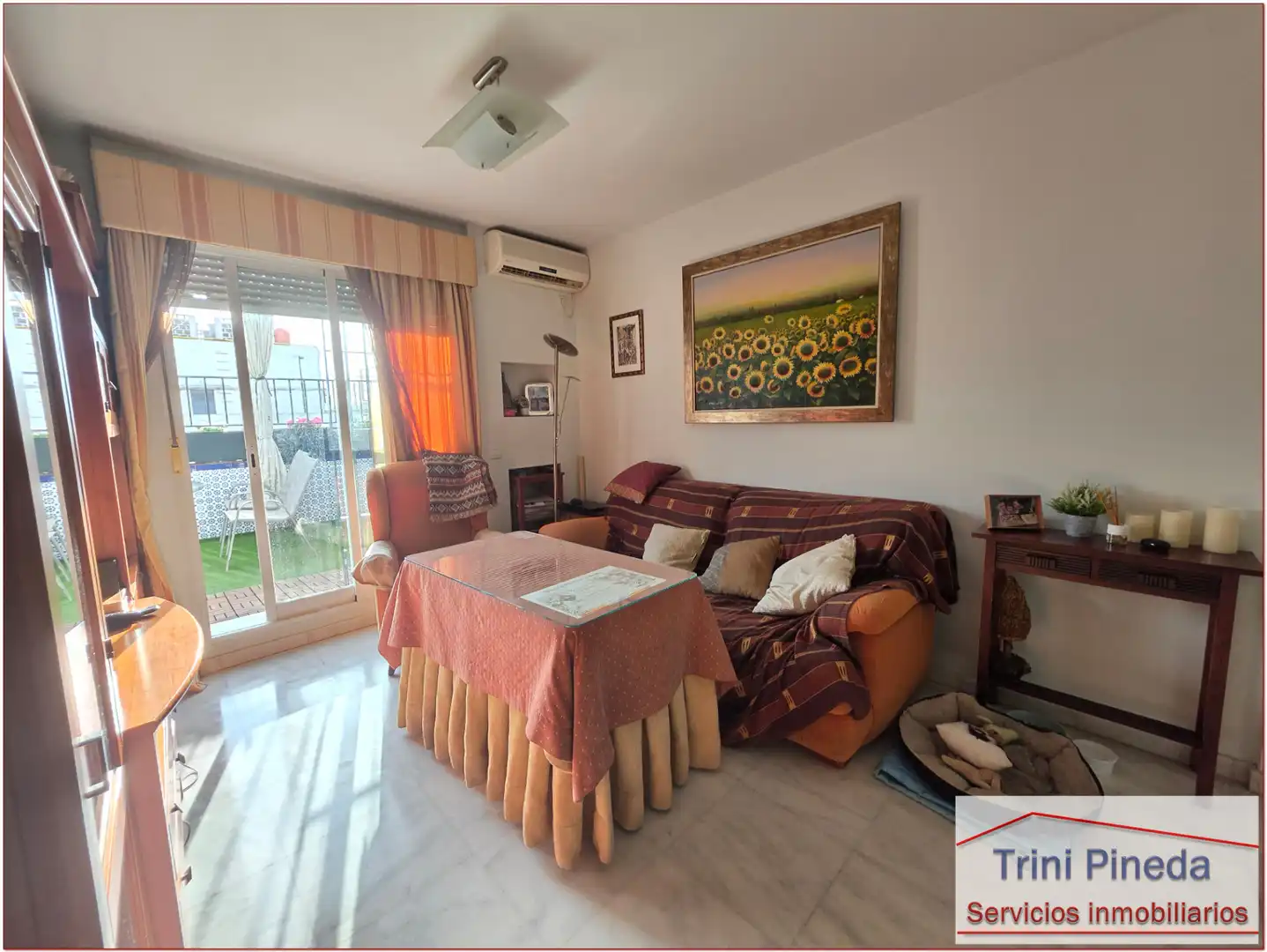 Sala de estar de Ático en venta en Sevilla con Aire acondicionado, Terraza y Trastero