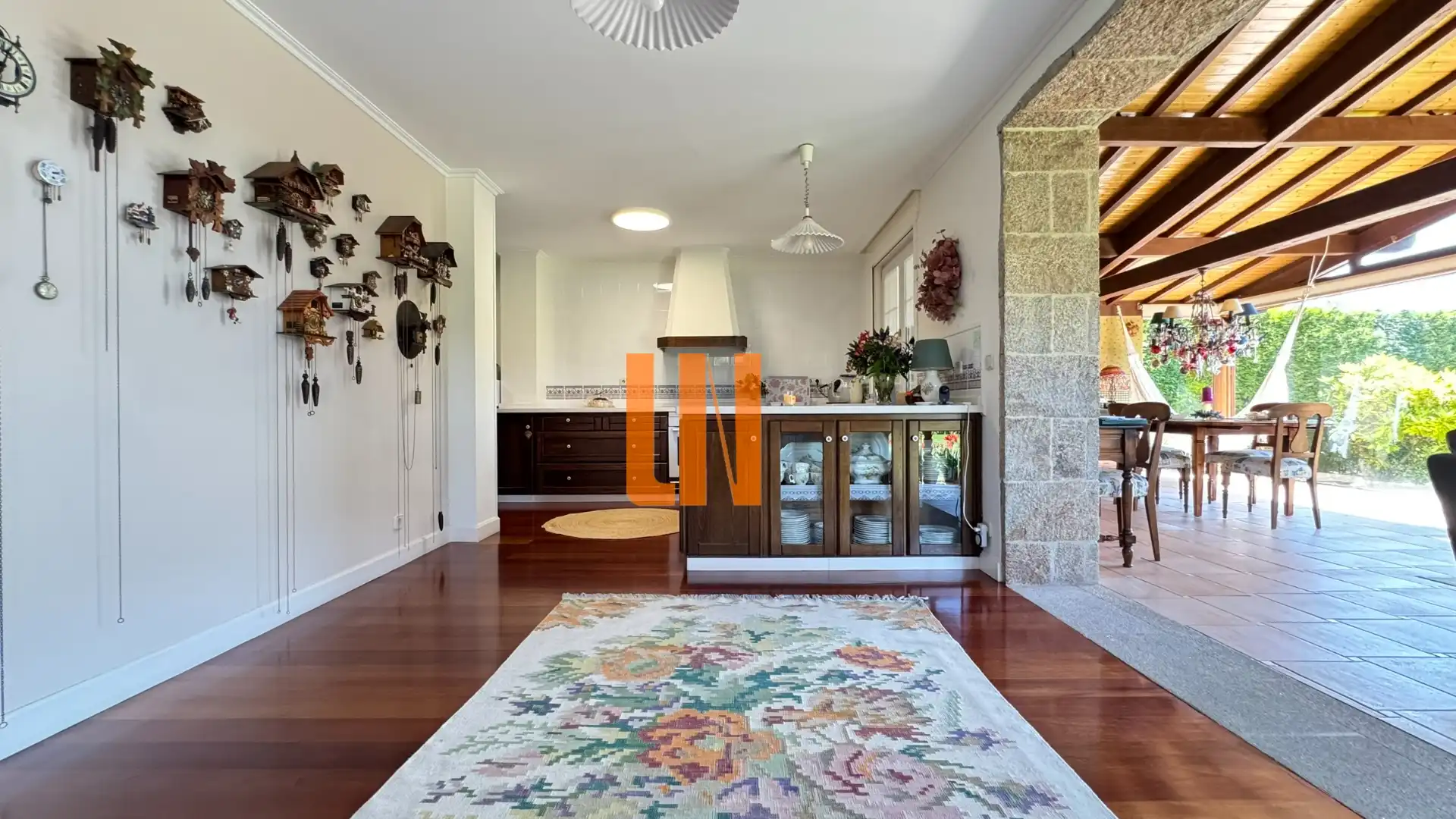 Cocina de Casa o chalet en venta en Culleredo con Calefacción, Jardín privado y Parquet