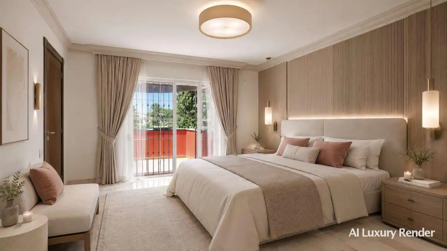 Dormitori de Casa o xalet en venda en Marbella amb Calefacció, Jardí privat i Terrassa