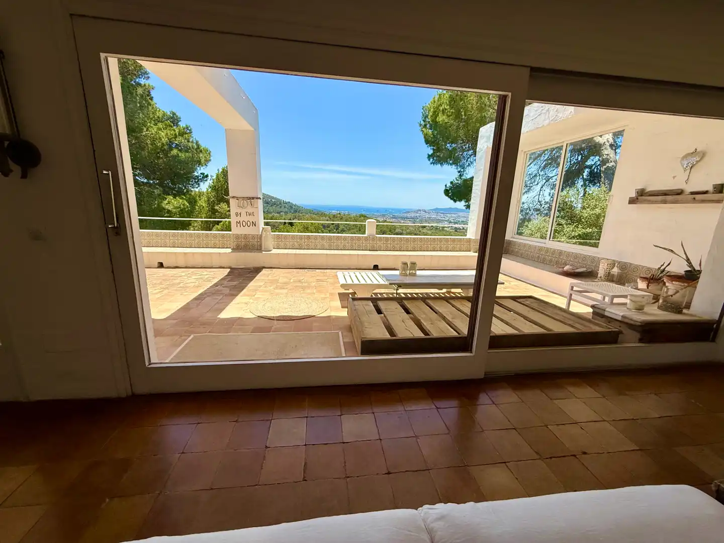 Terrace of Country homes for sale in Santa Eulària des Riu  with Air Conditioner, Heating and Private garden