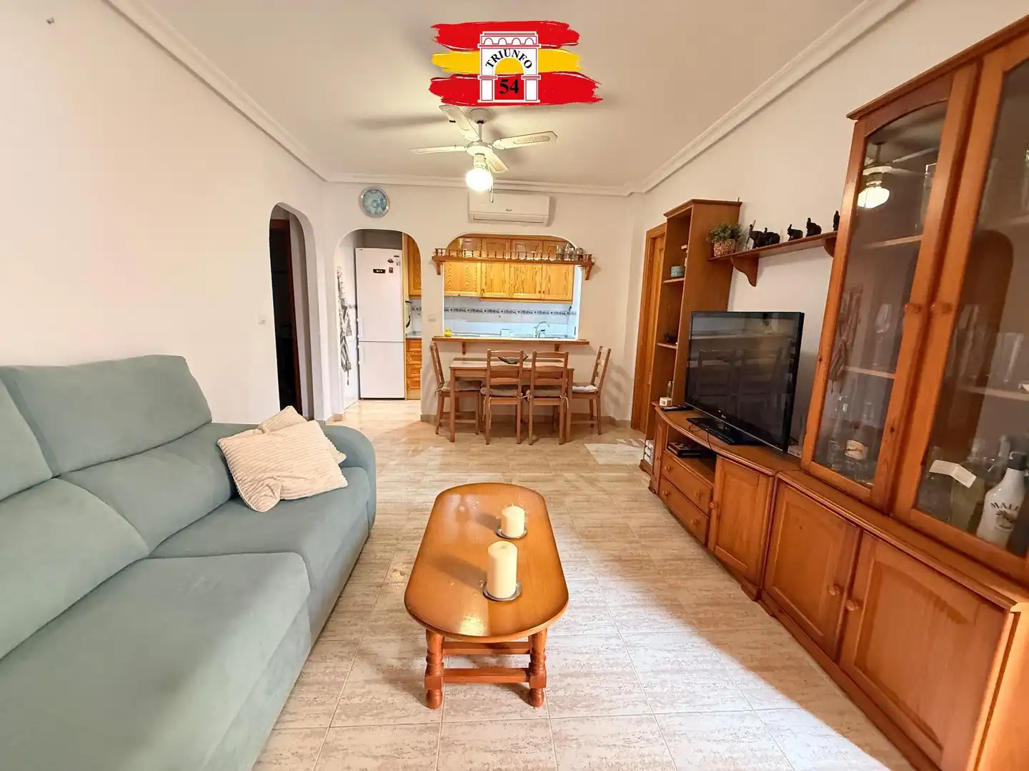 Sala de estar de Planta baja en venta en Pilar de la Horadada con Aire acondicionado, Jardín privado y Trastero
