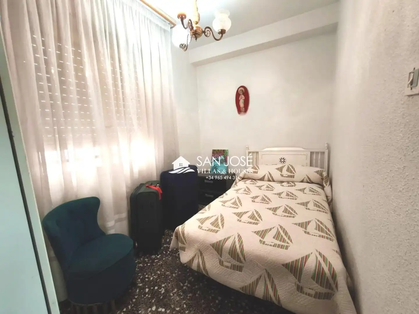 Bedroom of Flat for sale in Aspe  with Furnished and Balcony