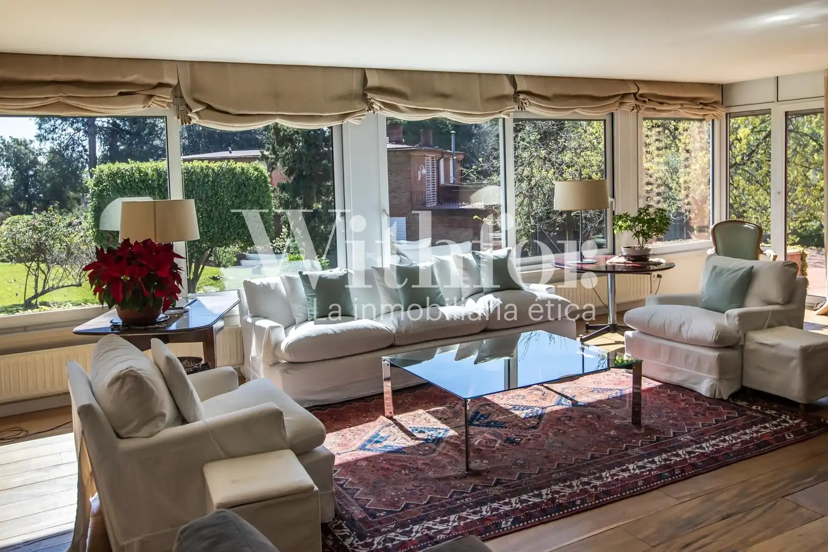 Living room of Houses for rent in Esplugues de Llobregat  with Air Conditioner, Heating and Private garden