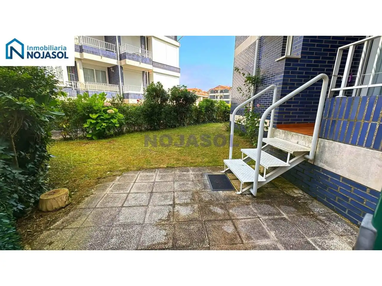 Terraza de Apartamento de alquiler en Noja con Calefacción, Jardín privado y Terraza