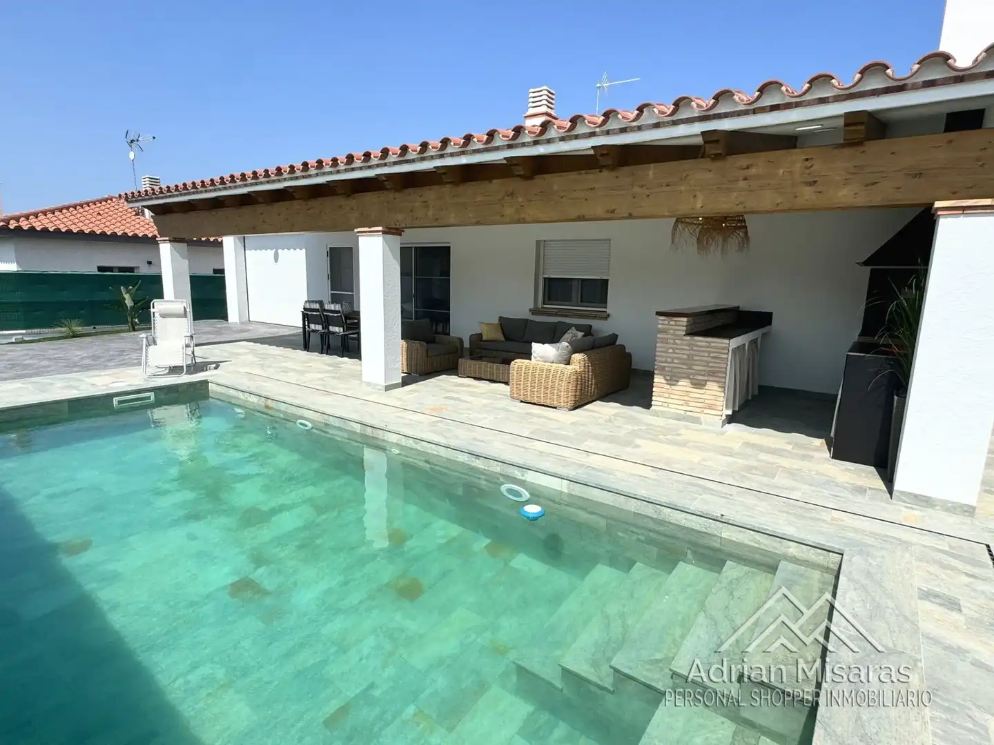 Swimming pool of Houses for sale in Deltebre  with Air Conditioner, Heating and Storage room