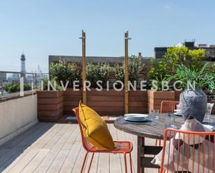 Terrace of Flat to rent in  Barcelona Capital  with Air Conditioner, Heating and Terrace