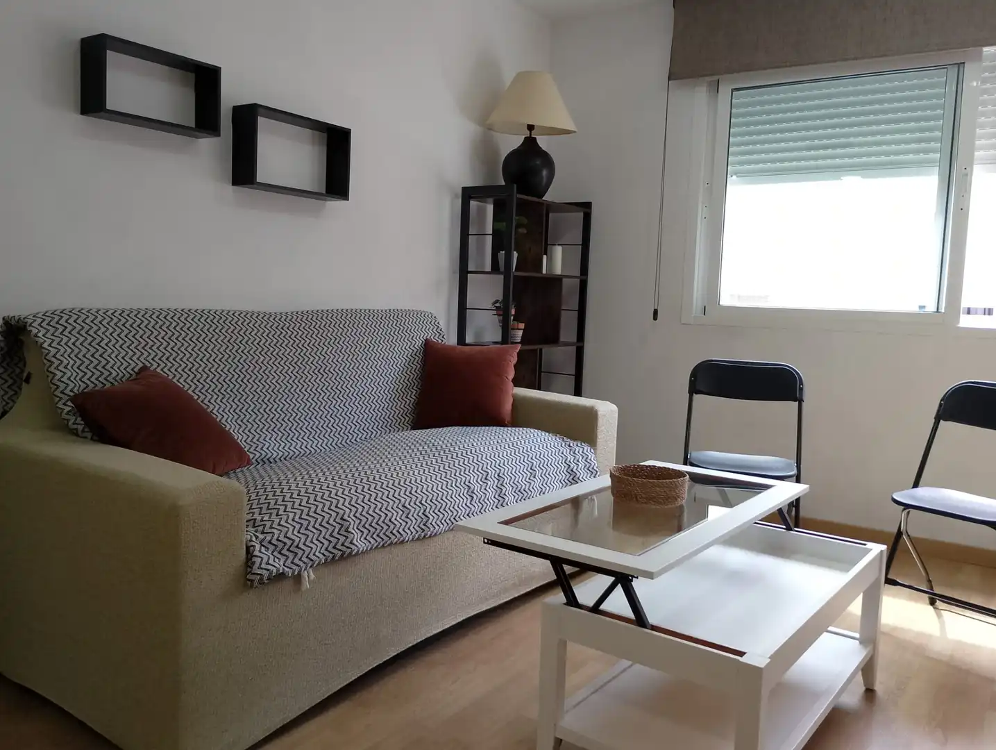 Living room of Flat for rent in El Real de Gandia  with Air Conditioner, Storage room and Furnished