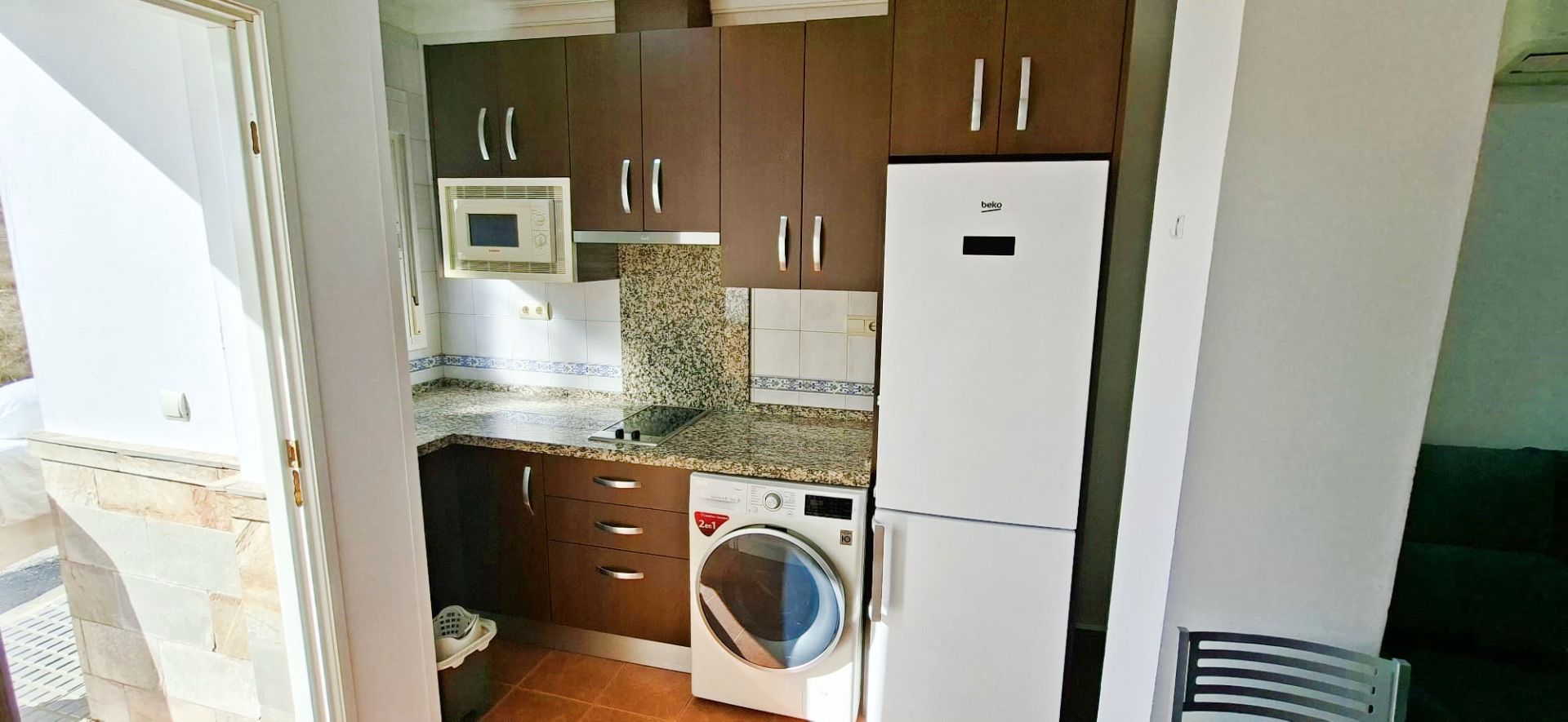 Kitchen of Flat to rent in Málaga Capital  with Air Conditioner, Furnished and Washing machine