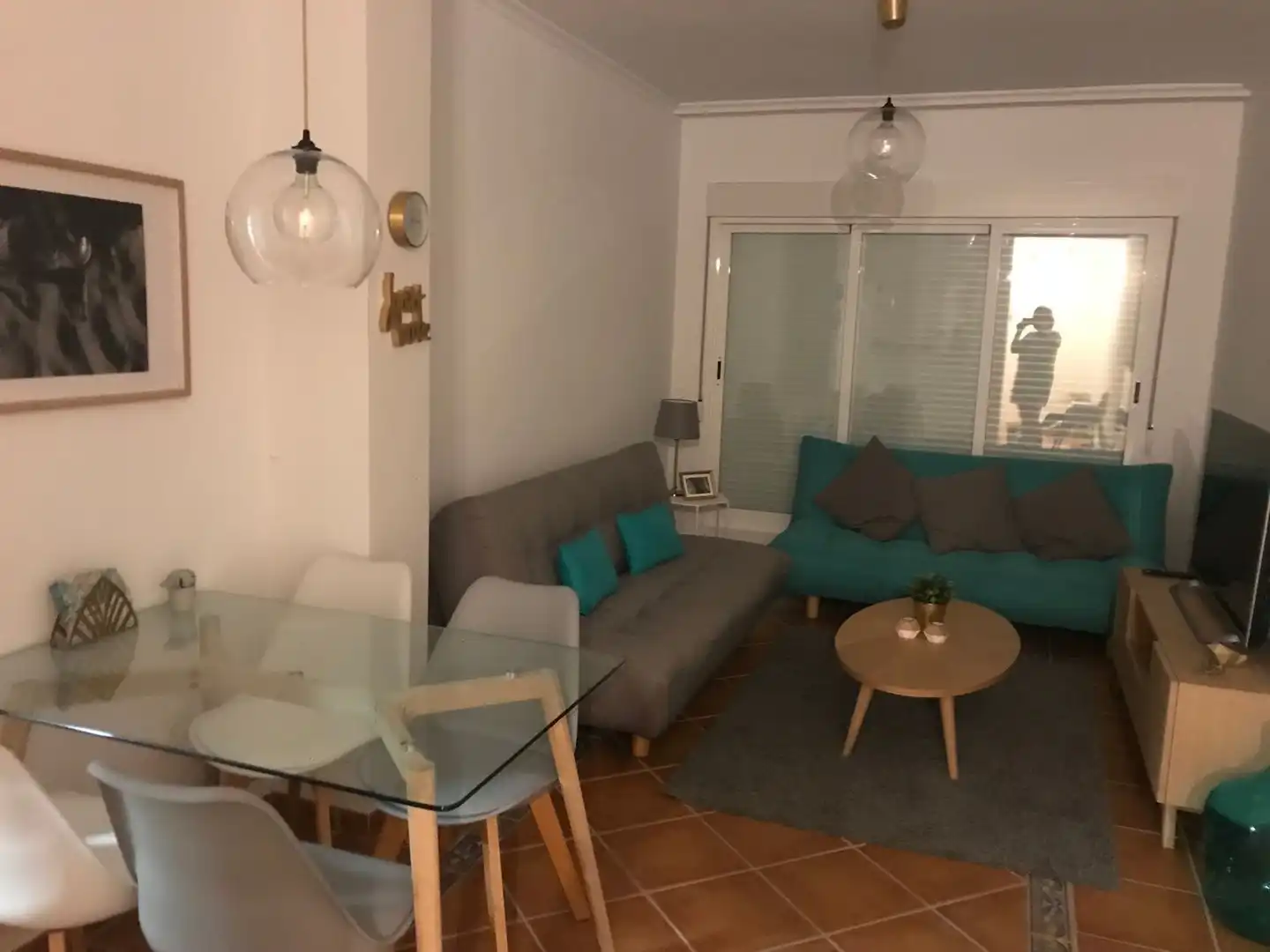 Sala de estar de Piso en venta en Mojácar con Aire acondicionado, Terraza y Piscina