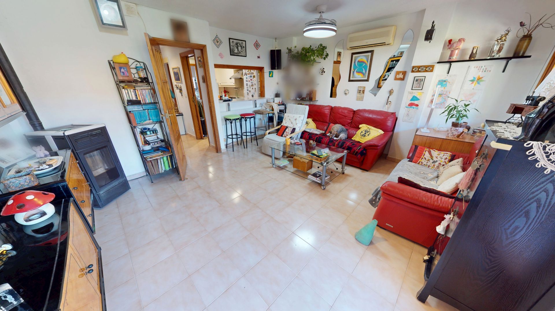 Sala d'estar de Casa adosada en venda en Sant Joan d'Alacant amb Aire condicionat, Jardí privat i Traster