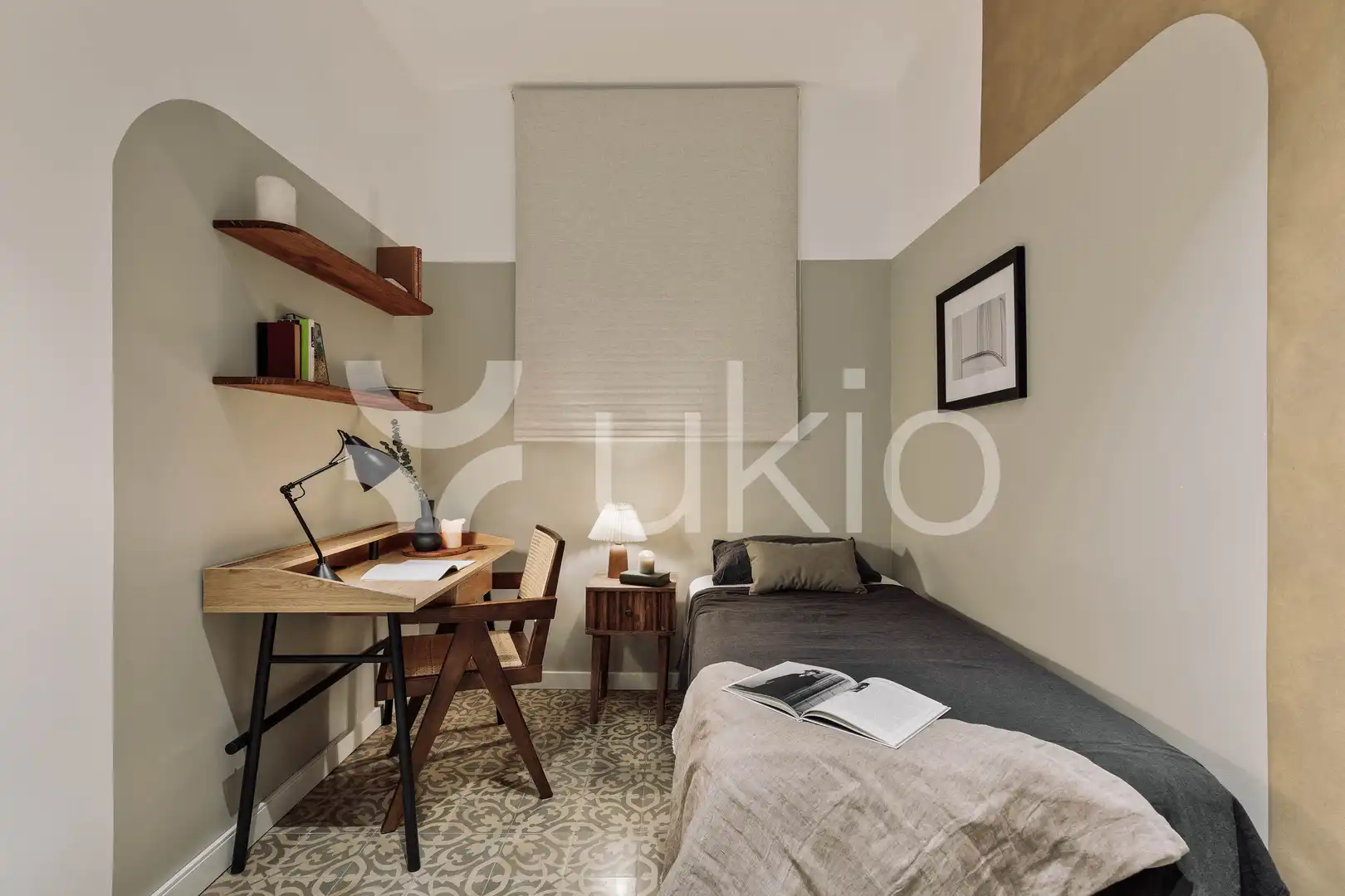 Habitación de Apartamento de alquiler en Barcelona con Aire acondicionado, Calefacción y Terraza
