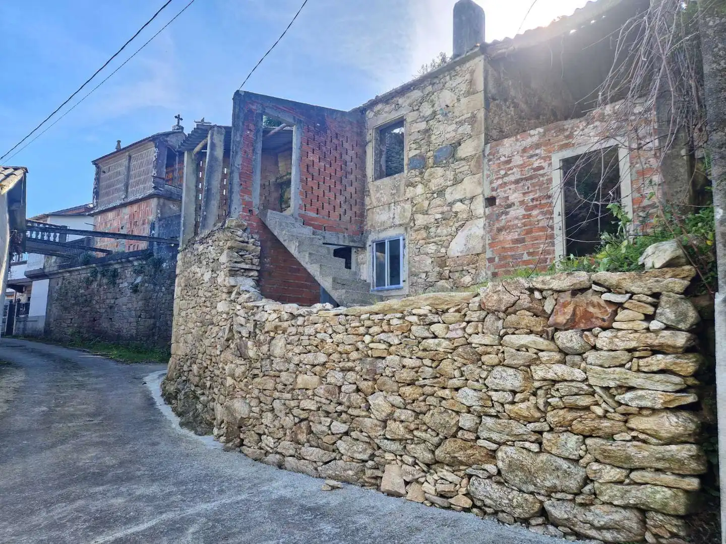Vista exterior de Casa o chalet en venta en Negreira con Terraza