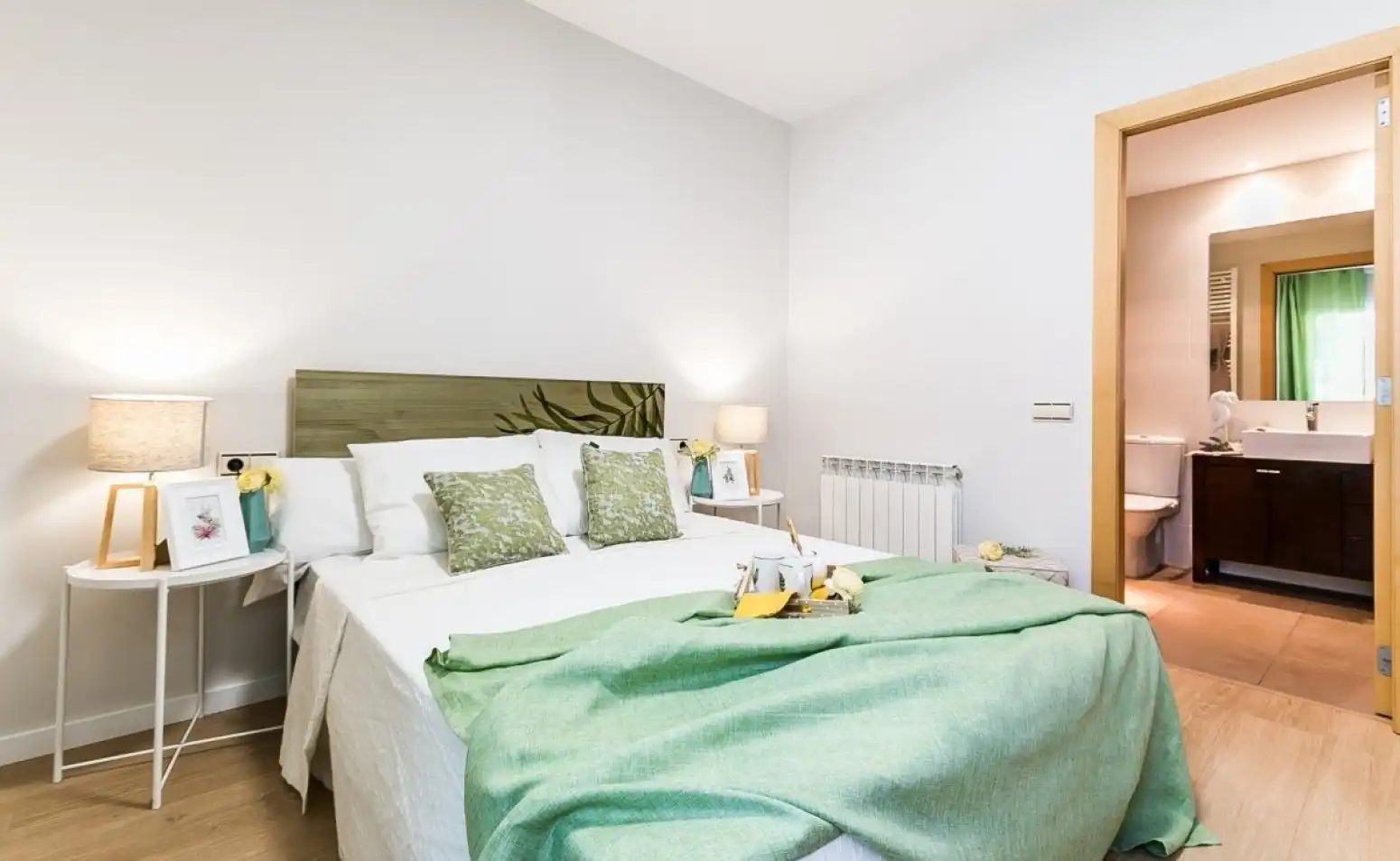 Schlafzimmer von Wohnung zum Verkauf in Terrassa mit Klimaanlage, Heizung und Parkett