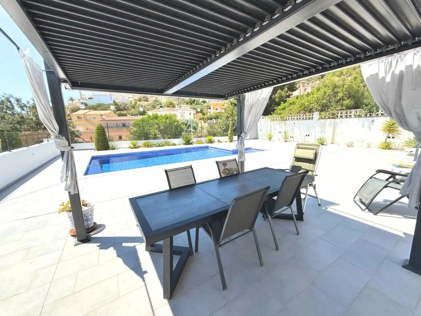 Terraza de Casa o chalet en venta en Calpe / Calp con Aire acondicionado y Piscina
