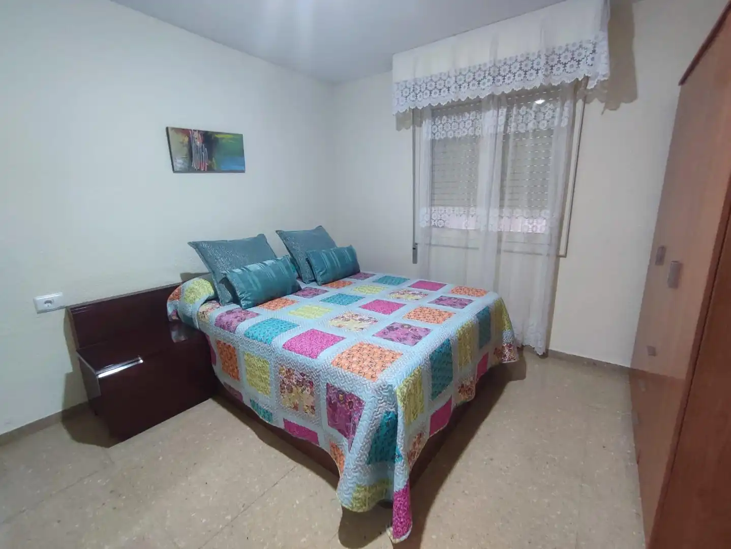 Schlafzimmer von Wohnung zum Verkauf in Castellón de la Plana / Castelló de la Plana mit Heizung, Möbliert und Balkon