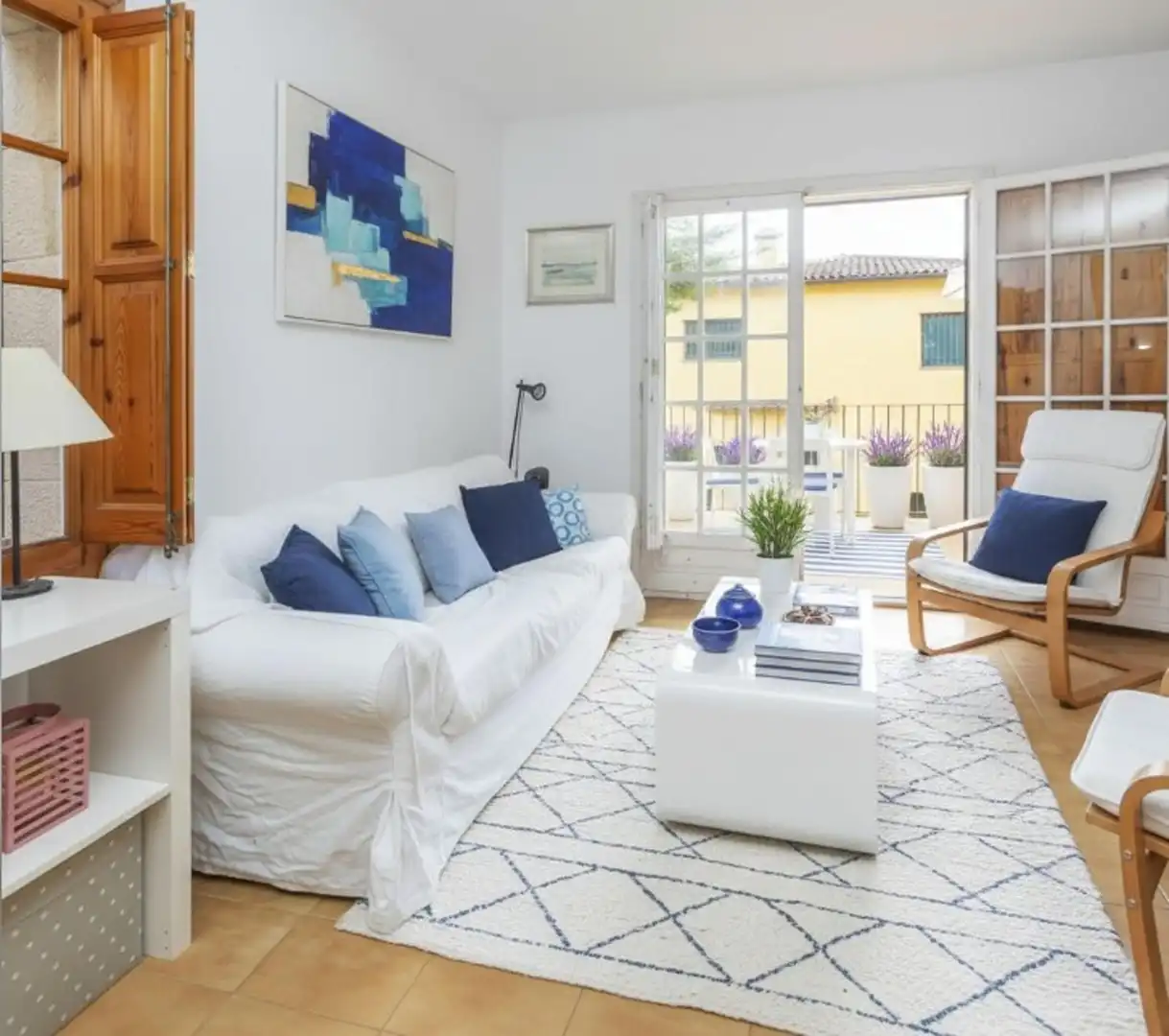 Wohnzimmer von Einfamilien-Reihenhaus zum Verkauf in Palafrugell mit Heizung, Terrasse und Abstellraum