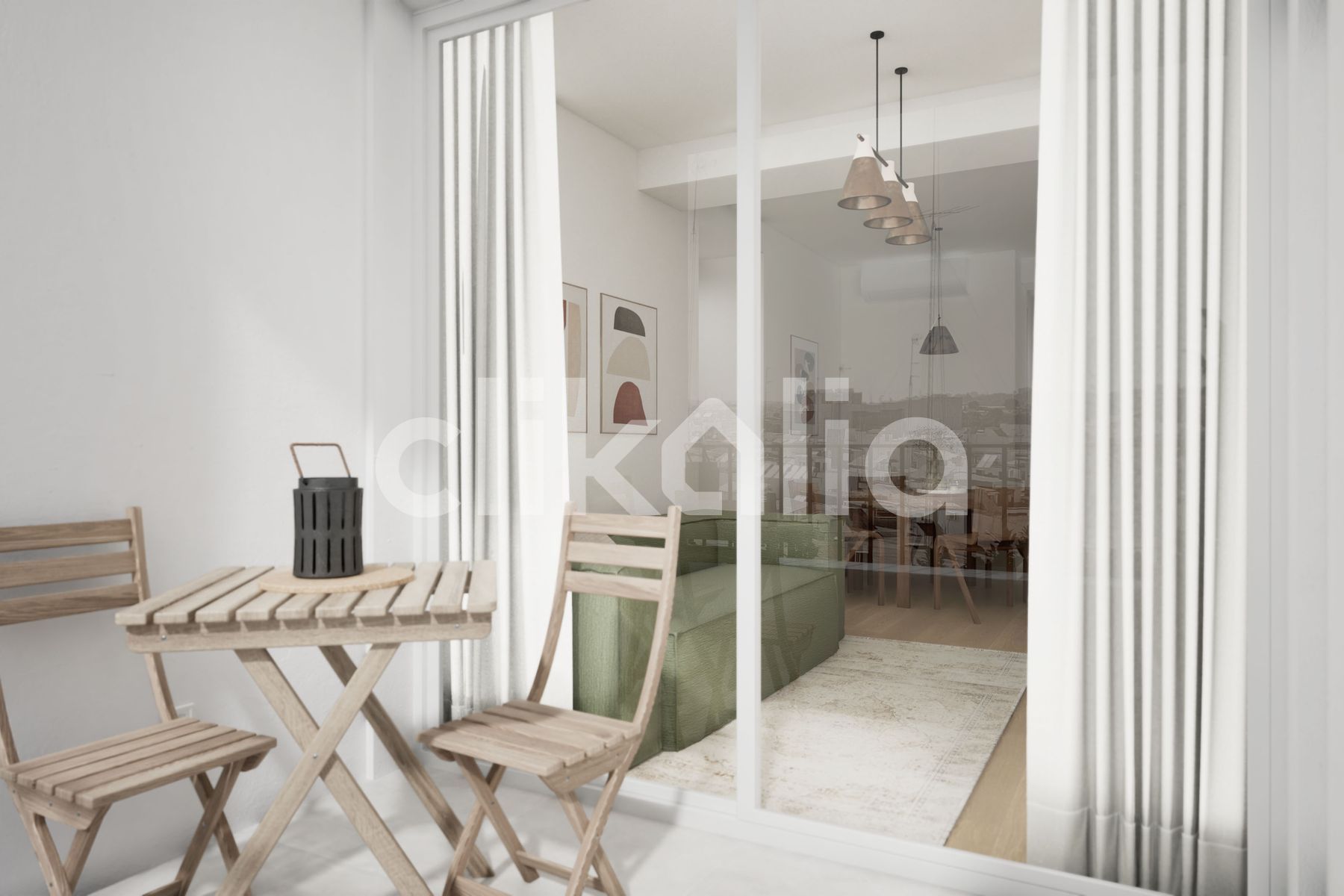 Sala d'estar de Pis en venda en  Sevilla Capital amb Aire condicionat, Jardí privat i Terrassa