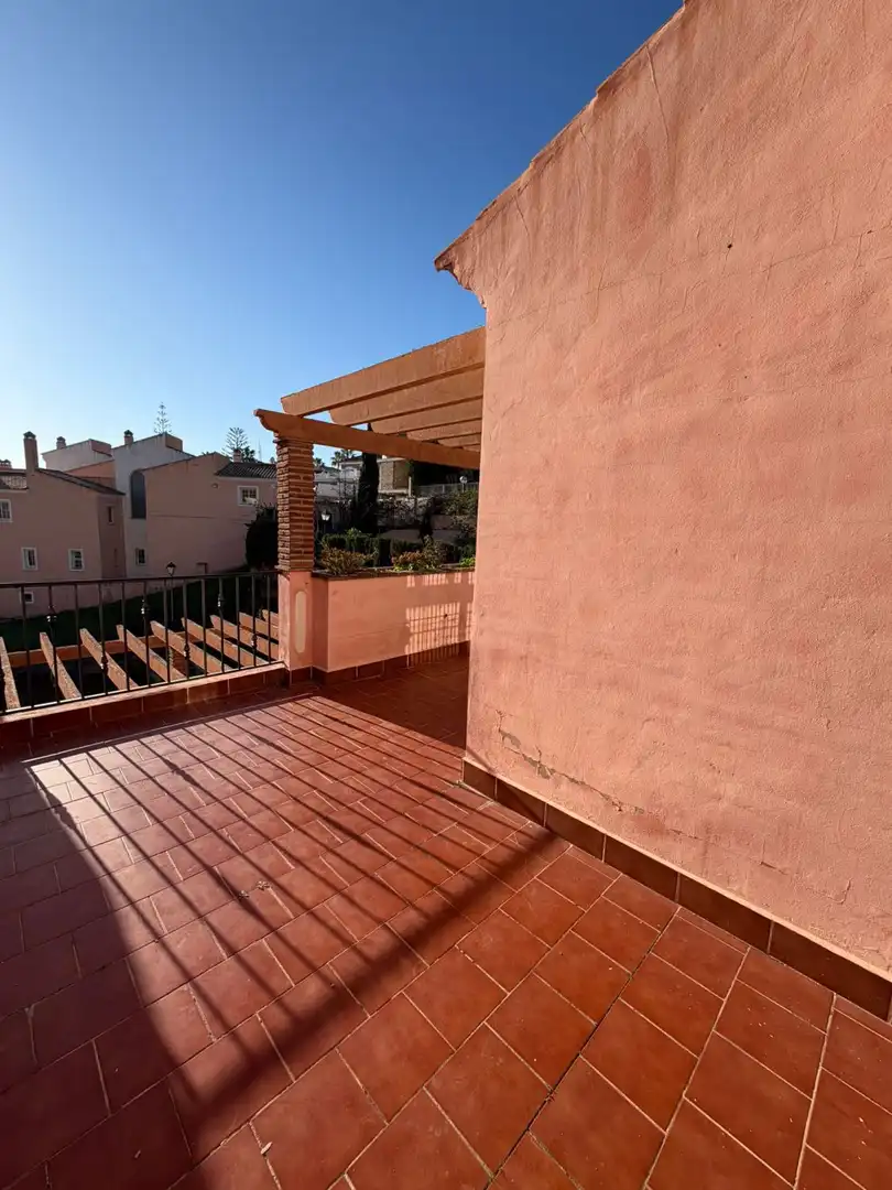 Terrassa de Casa adosada en venda en Mijas amb Calefacció, Jardí privat i Terrassa