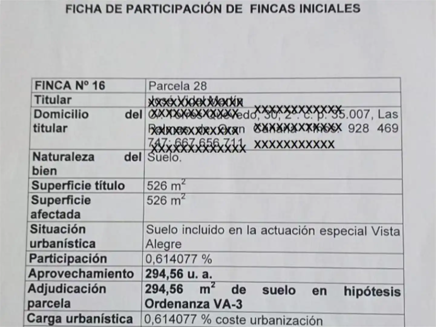 Parking de Terreno en venta en Ingenio