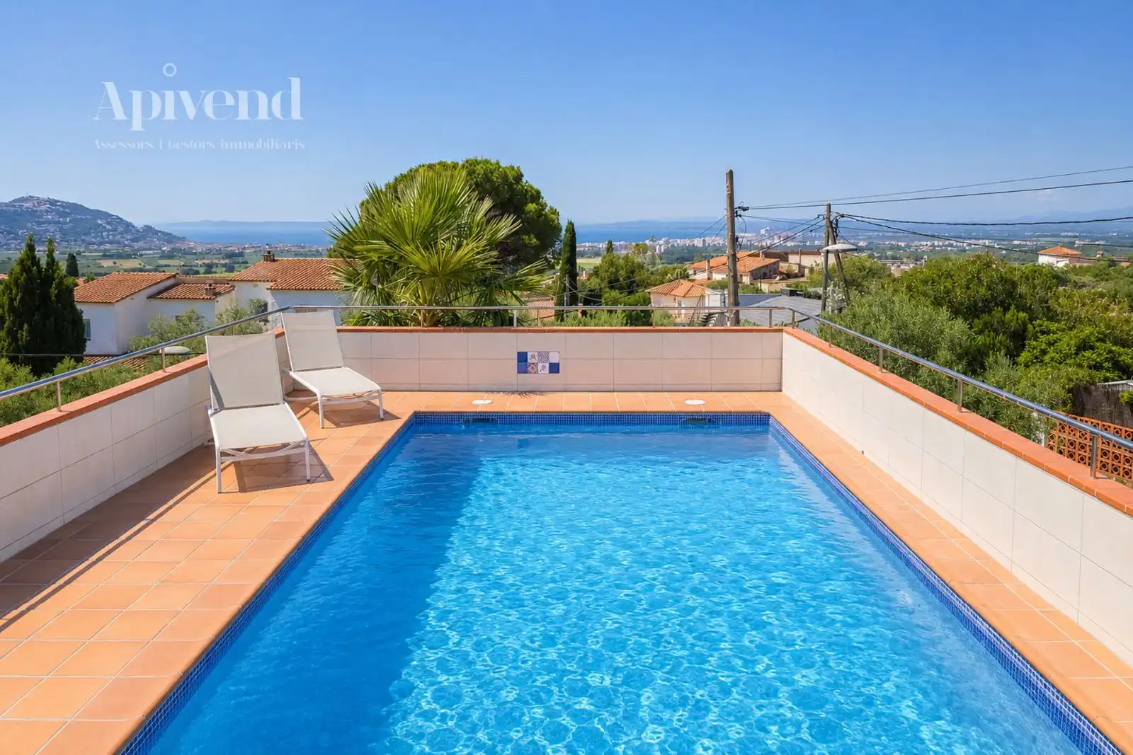 Swimming pool of Houses for sale in Roses  with Air Conditioner, Heating and Private garden