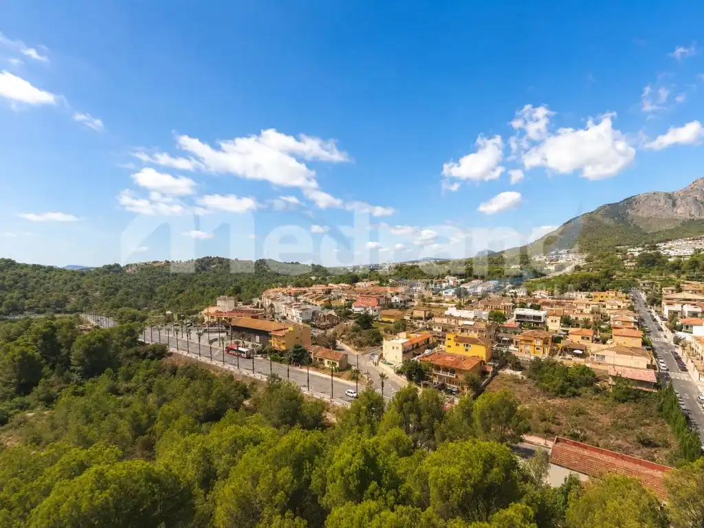 Vista exterior de Apartamento de alquiler en La Nucia con Aire acondicionado, Calefacción y Jardín privado