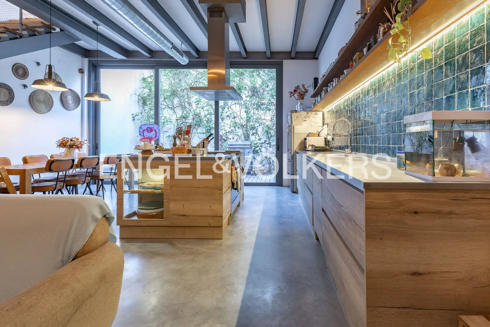 Küche von Wohnungen zum Verkauf in Badalona mit Klimaanlage, Heizung und Terrasse