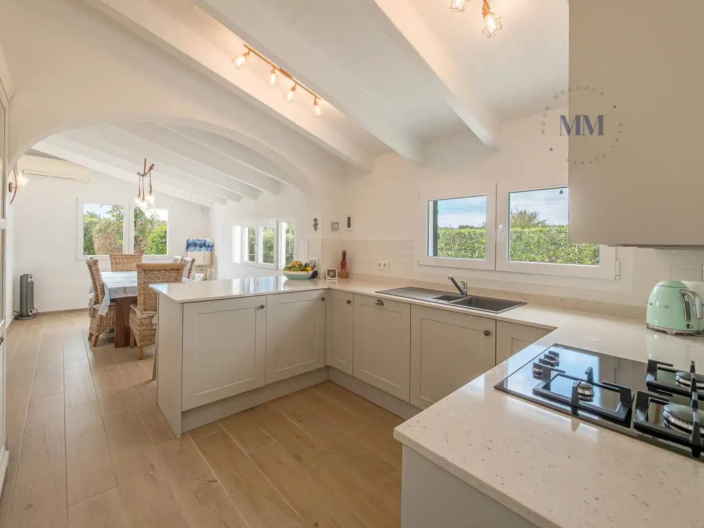 Cocina de Casa o chalet en venta en Sant Lluís con Aire acondicionado, Jardín privado y Terraza