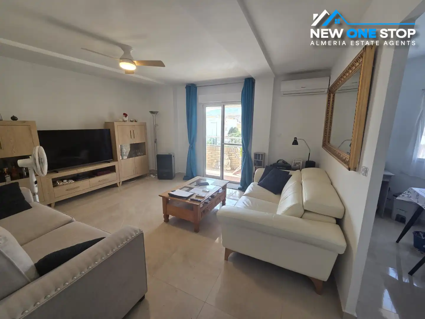 Wohnzimmer von Wohnungen zum Verkauf in Turre mit Klimaanlage, Terrasse und Ofen