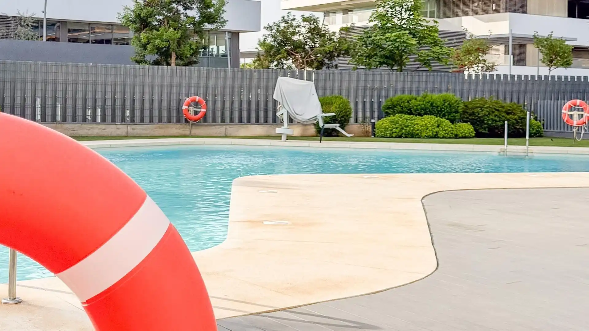 Schwimmbecken von Wohnung zur Miete in Málaga mit Klimaanlage, Heizung und Privatgarten