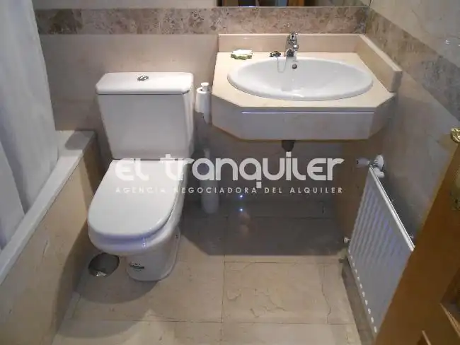 Bathroom of Flat for rent in Madrid  with Air Conditioner, Parquet flooring and Swimming Pool