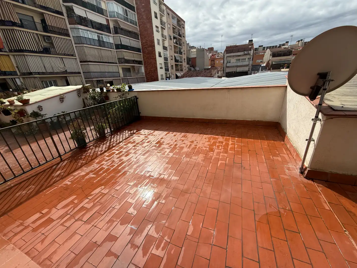 Terrasse von Wohnung zum Verkauf in Terrassa mit Klimaanlage, Heizung und Terrasse
