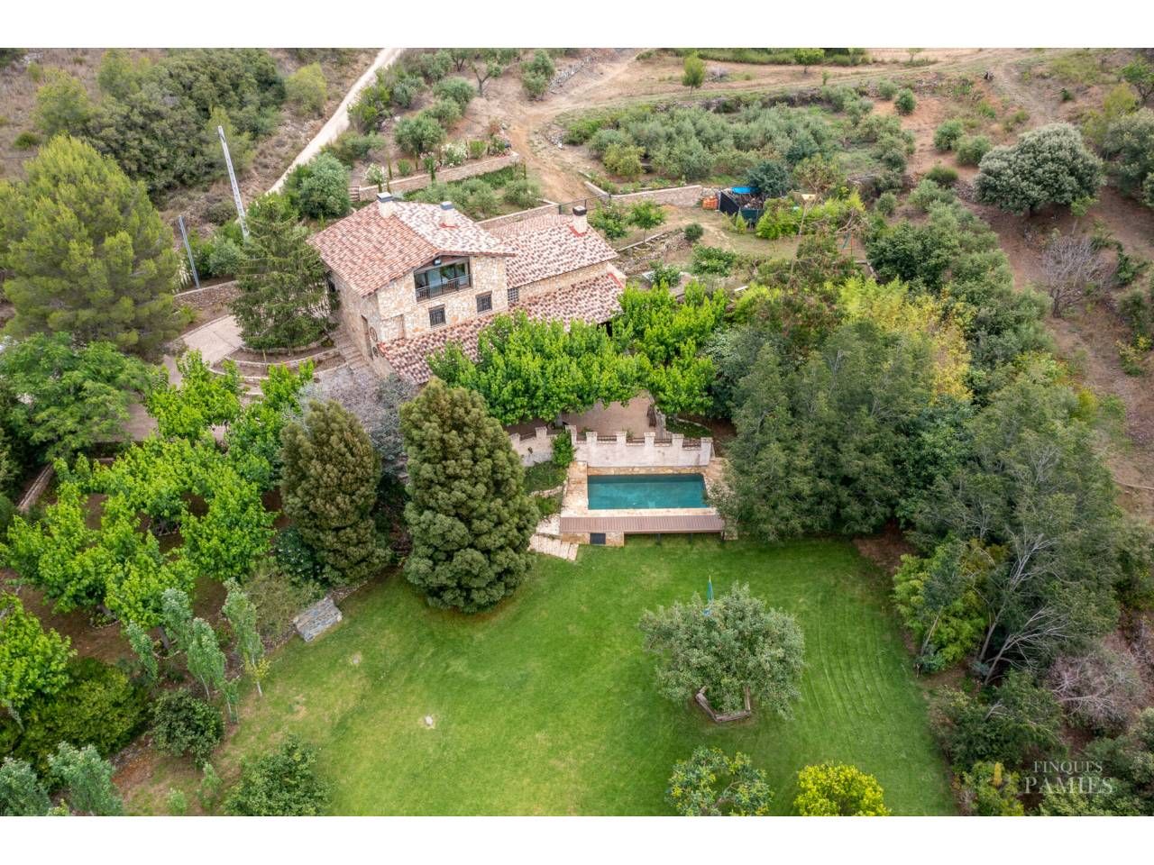 Jardí de Finca rústica en venda en Riudecols amb Calefacció, Jardí privat i Piscina